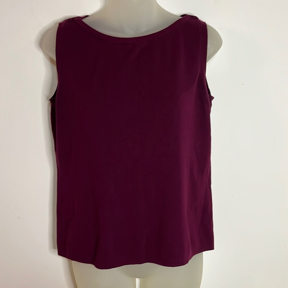 Dressbarn Sweater Women's Size M Sleeveless Shell Layering Knit Sweater